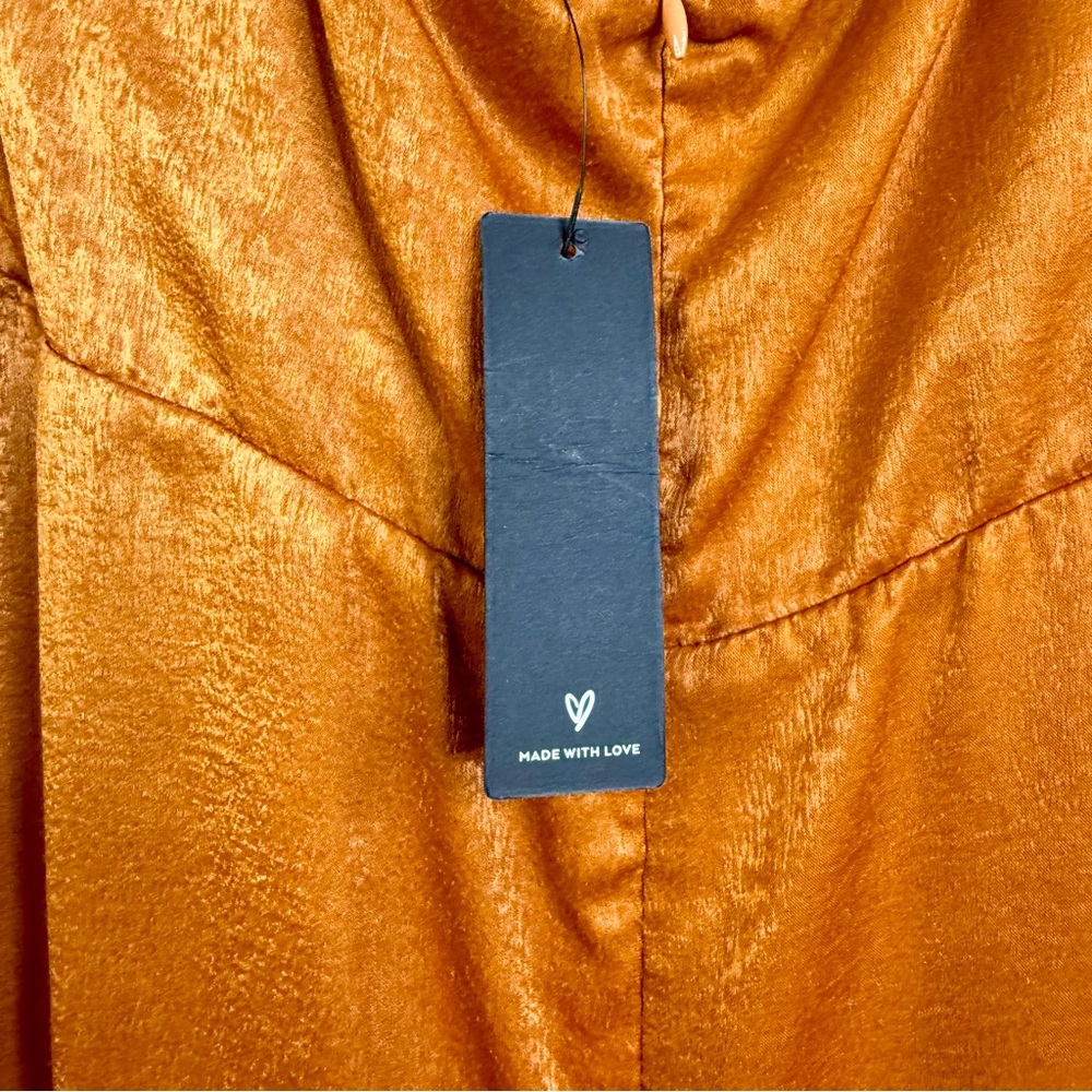 NWT Lulus Constantine Satin Maxi Dress Women’s Sz XL - Picture 9 of 11